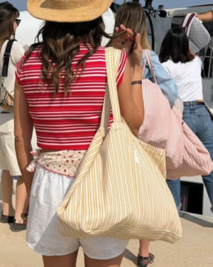 Wanda Mala Tote às Riscas