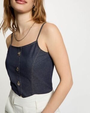 Ojan Top em Denim